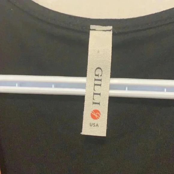 Gilli copper w black& white faux wrap dress in Jersey like fabric - Picture 5 of 7